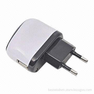 Charger for iPhone, Compatible with iPad, iPod, MP3 and More, 500mA to 2.1A Charging Rate